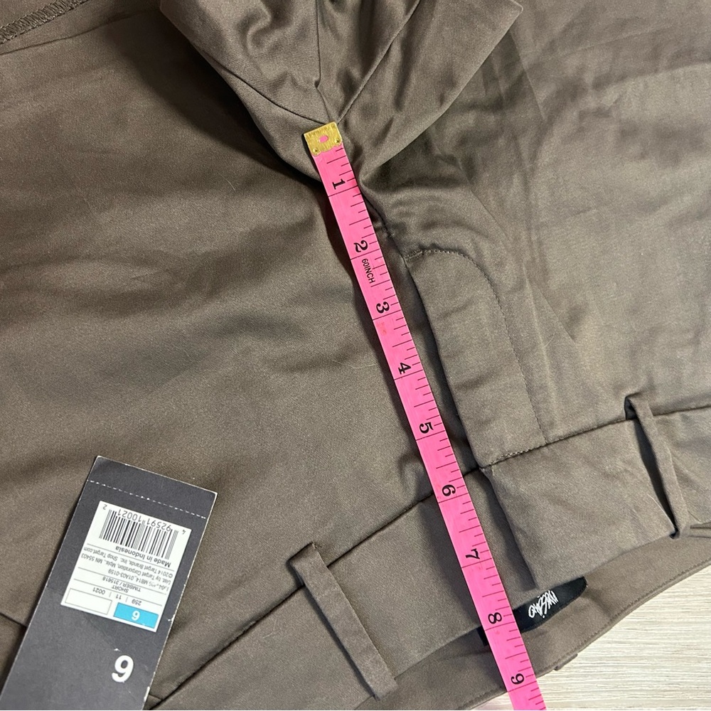 Mossimo Brown Trouser Shorts Womens‎ 6 New - Picture 6 of 7
